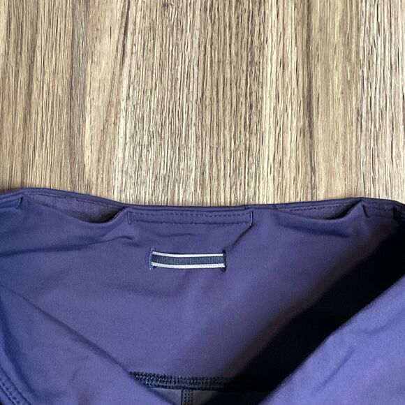 Lululemon RUN A MARATHON CROP II - Pretty Palm Cadet Greyvy/ Cadet Blue Size 4‎ - Picture 6 of 7